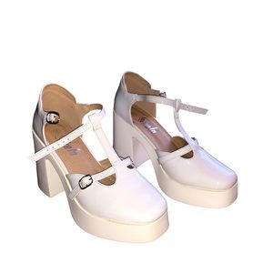 SHEIN Platform Mary Jane’s White Size 8